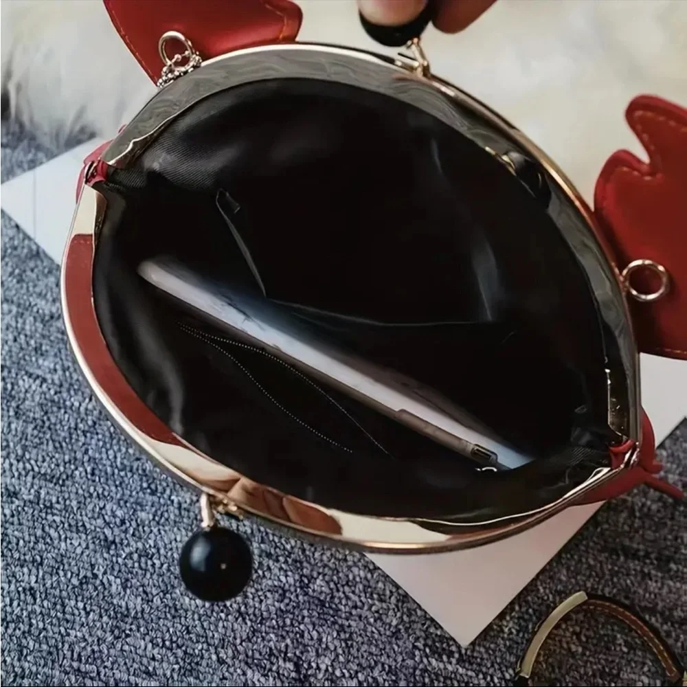 🆕 Cute Crab Crossbody Bag, PU Leather Handbag - Ariel 🧜‍♀️ - Sebastian 🦀